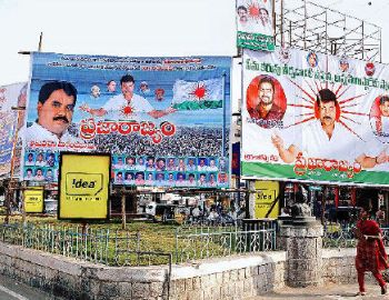 Every street in Anantapur is covered with flex-boards of PR leaders ahead of Chiranjeevi’s tour beginning in the district on Sunday.